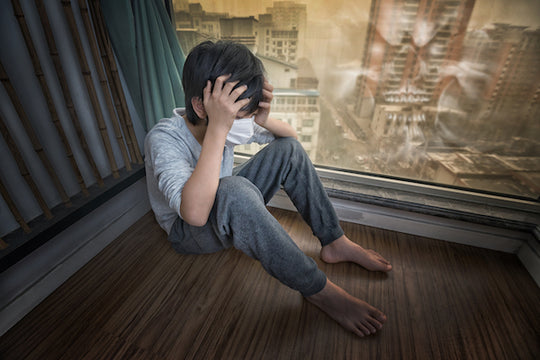 What happens to kids when they inhale bad air quality?